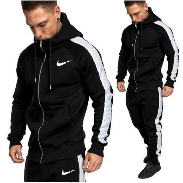 2 pieces Autumn Running tracksuit men Sweatshirt Sports Set Gym Clothes Men Sport Suit Training Suit Sport Wear