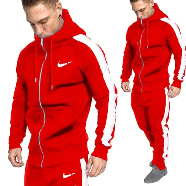 2 pieces Autumn Running tracksuit men Sweatshirt Sports Set Gym Clothes Men Sport Suit Training Suit Sport Wear