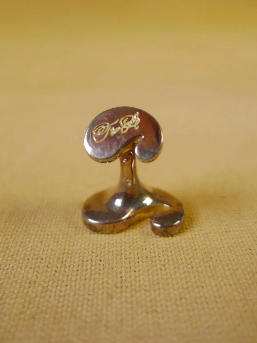 24/0393ot turnbull & asser orange teal paisley design cufflinks