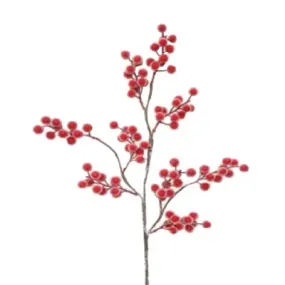 26” Iced Goose Berry Spray | TA