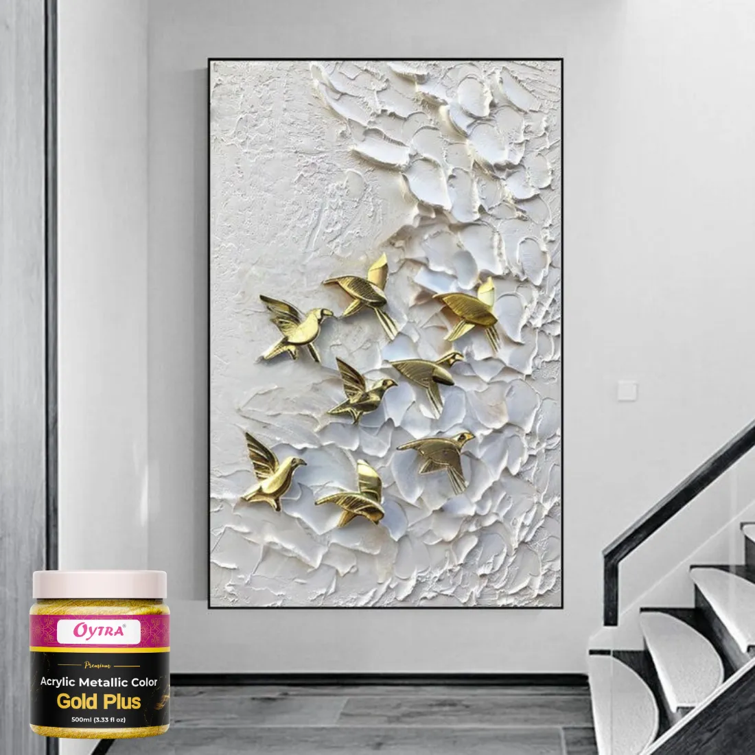 500 ml Metallic Acrylic Color Paint Gold