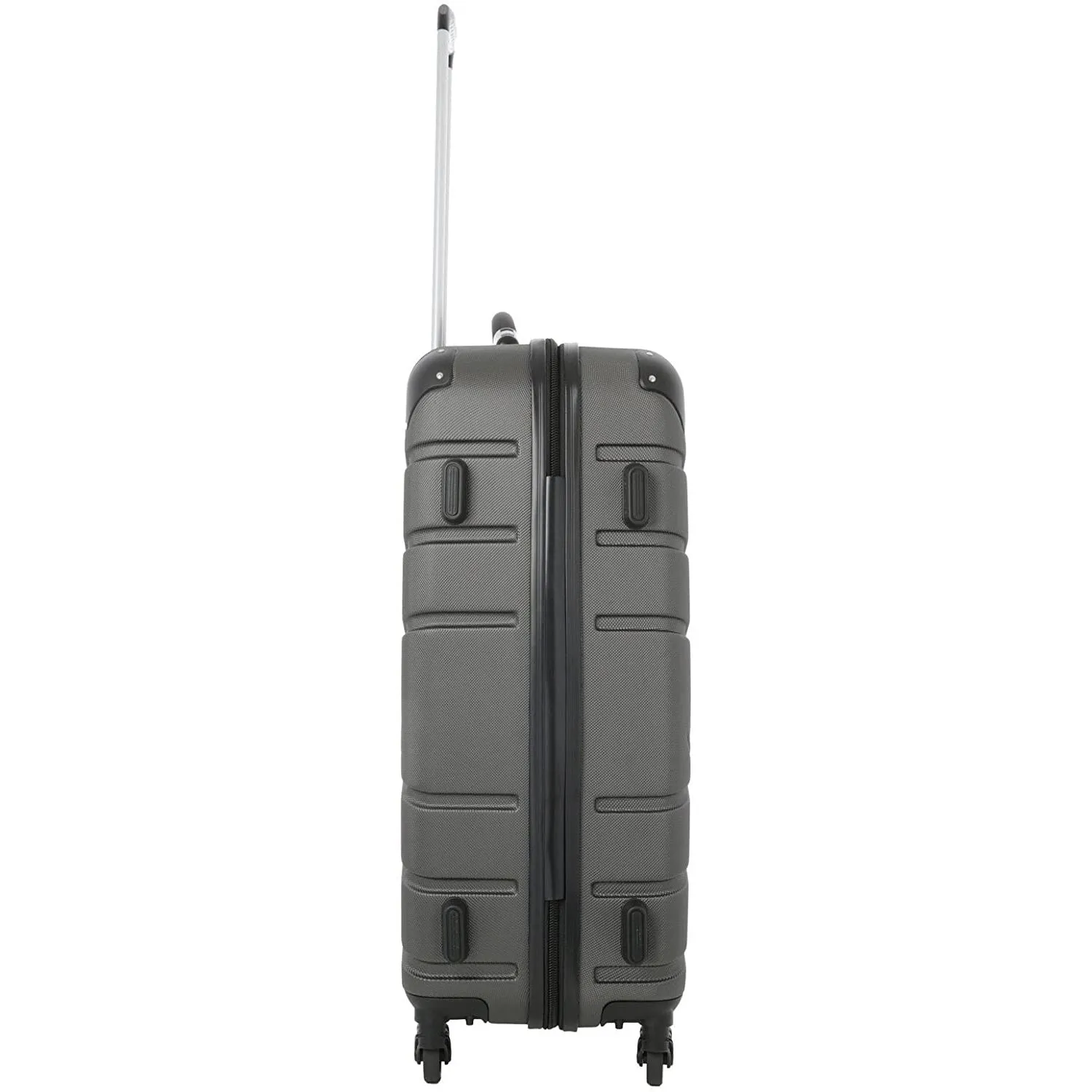 Aerolite Lightweight 4 Wheel ABS Hard Shell Spinner Luggage (21” Cabin , 25” Medium Hold, 29” Large Hold) With inbuilt USB Port (21"), Inbuilt Luggage Scale (25" & 29"), Charcoal