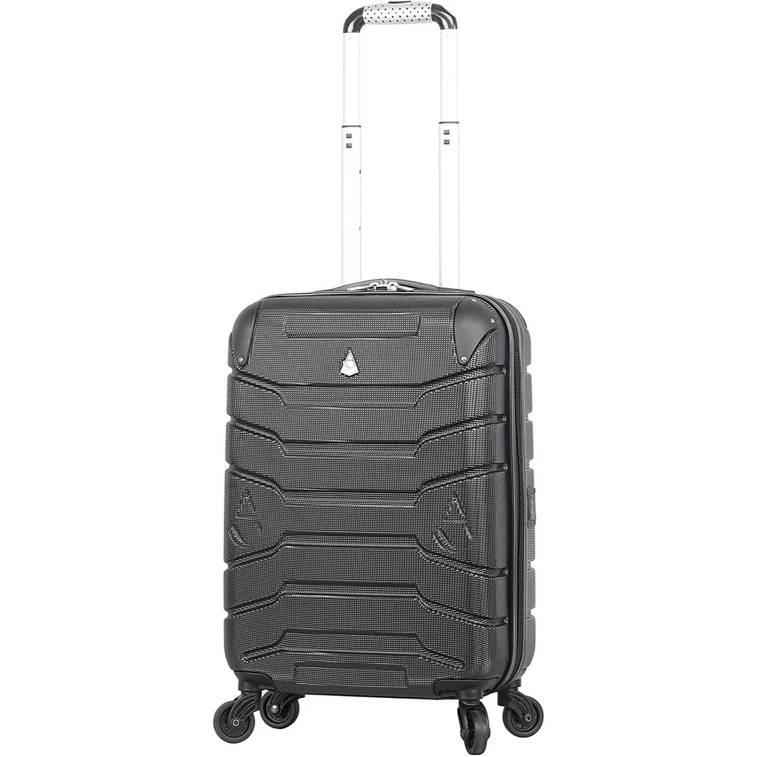 Aerolite Lightweight 4 Wheel ABS Hard Shell Spinner Luggage (21” Cabin , 25” Medium Hold, 29” Large Hold) With inbuilt USB Port (21"), Inbuilt Luggage Scale (25" & 29"), Charcoal