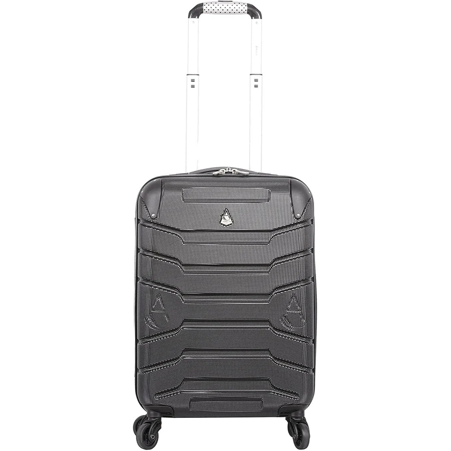 Aerolite Lightweight 4 Wheel ABS Hard Shell Spinner Luggage (21” Cabin , 25” Medium Hold, 29” Large Hold) With inbuilt USB Port (21"), Inbuilt Luggage Scale (25" & 29"), Charcoal