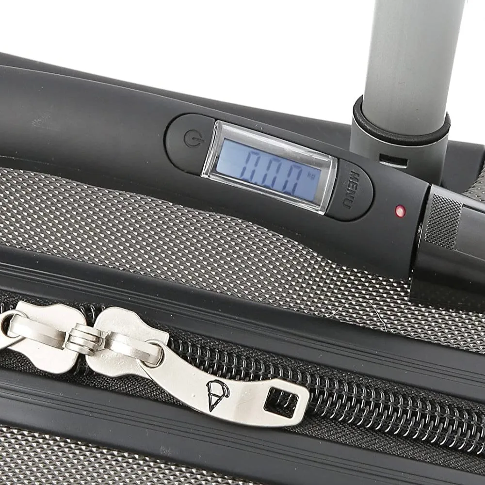 Aerolite Lightweight 4 Wheel ABS Hard Shell Spinner Luggage (21” Cabin , 25” Medium Hold, 29” Large Hold) With inbuilt USB Port (21"), Inbuilt Luggage Scale (25" & 29"), Charcoal