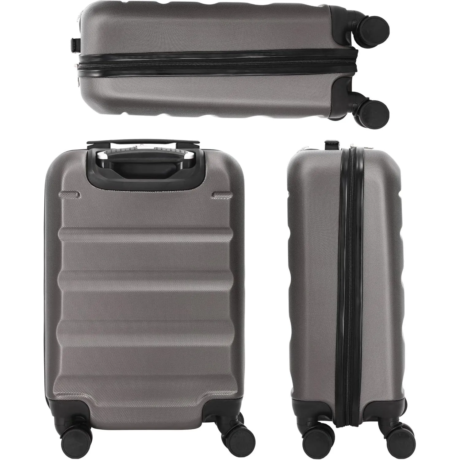 Aerolite Ryanair Bundle (55x35x20cm) Lightweight ABS Hard Shell Travel Carry On Cabin Suitcase   (40x20x25cm) Ryanair MAXIMUM Sized Holdall Cabin Bag