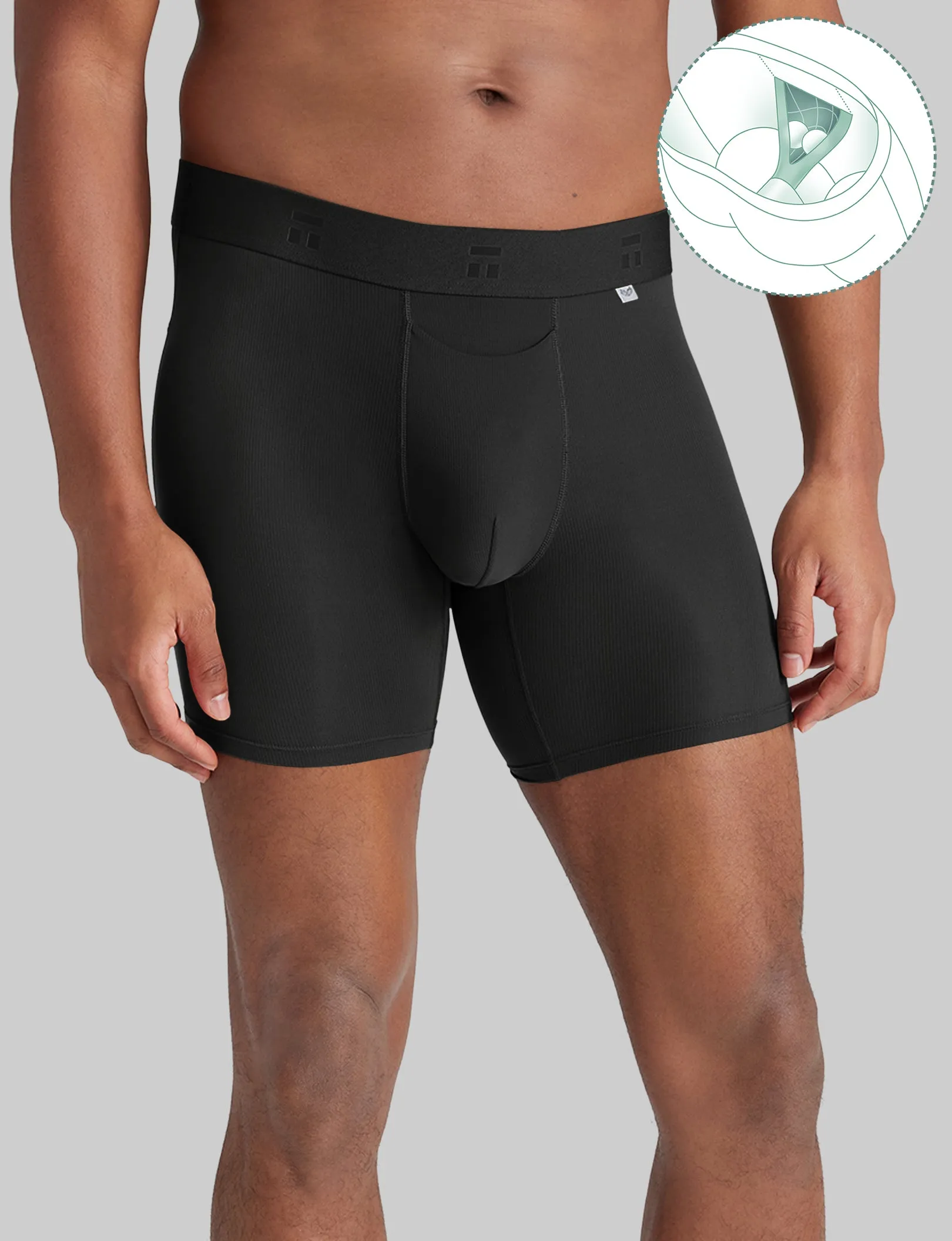 Air Hammock Pouch™ Mid-Length Boxer Brief 6" (3-Pack)