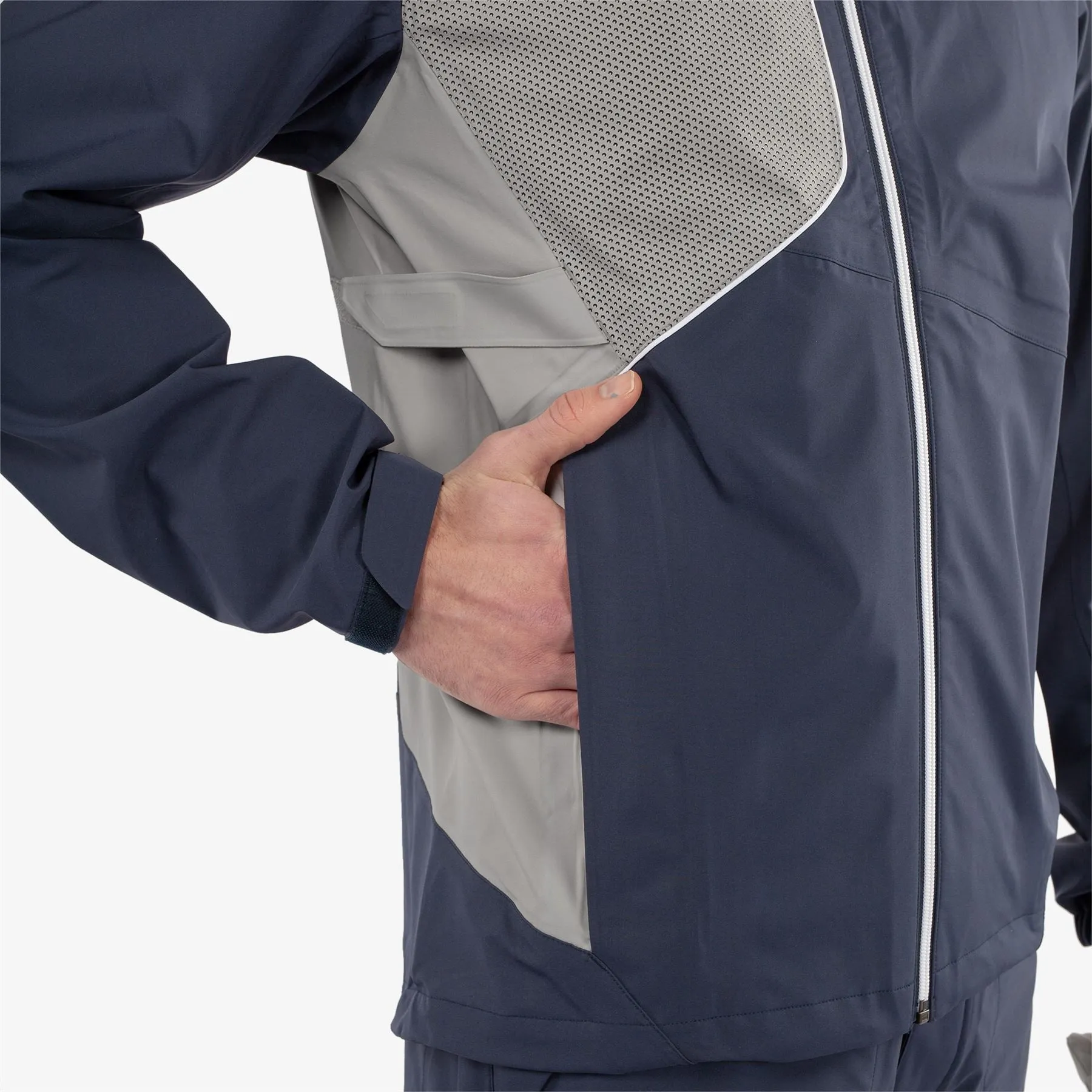 Ames PERTEX Waterproof Jacket Navy/Cool Grey - 2025
