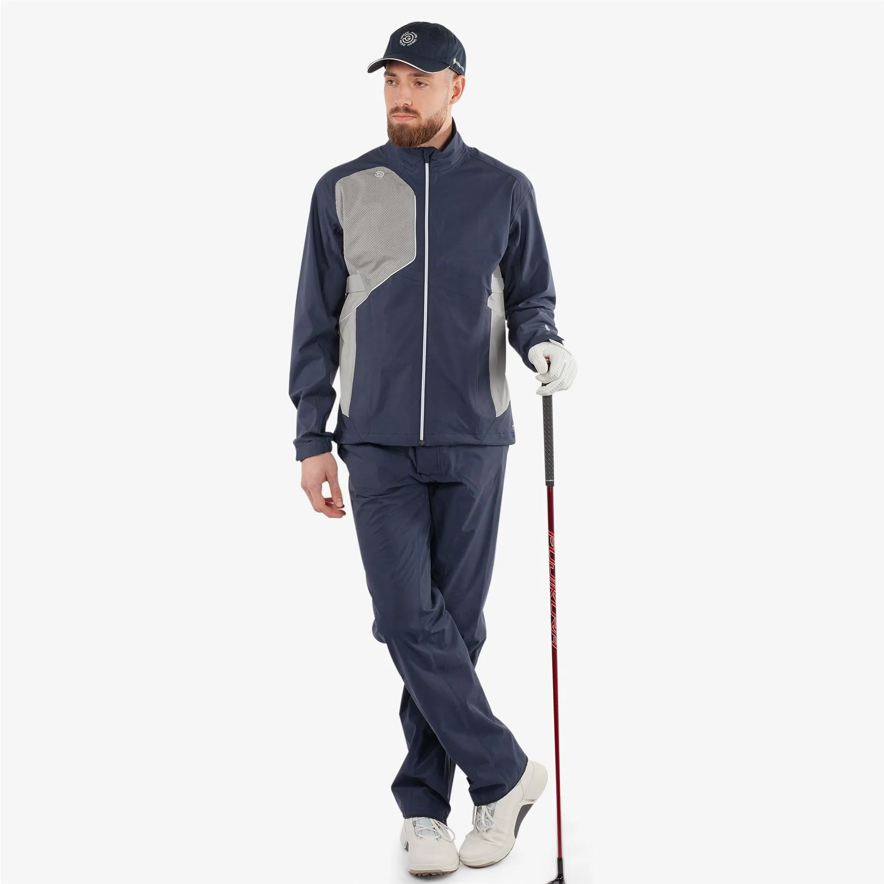 Ames PERTEX Waterproof Jacket Navy/Cool Grey - 2025