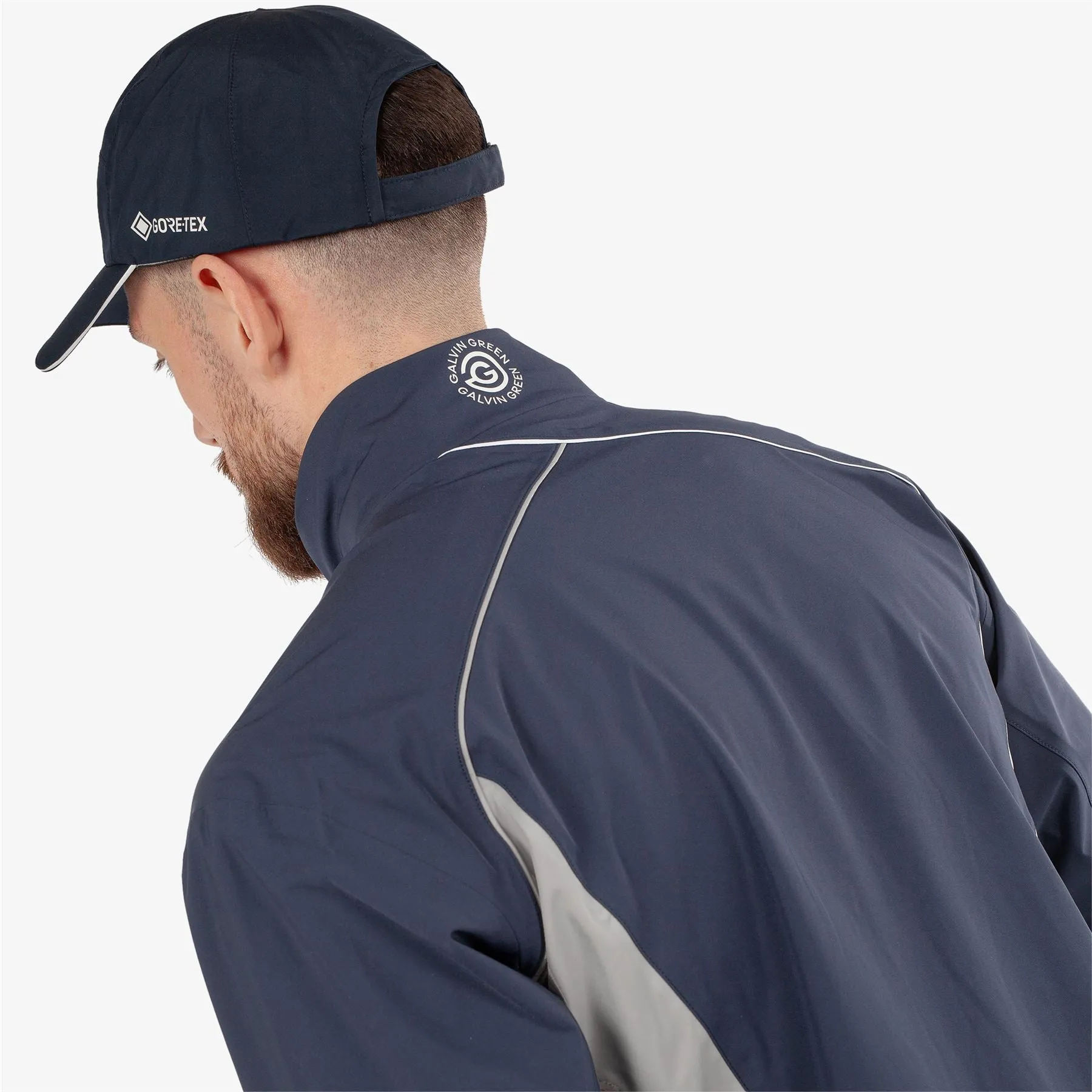Ames PERTEX Waterproof Jacket Navy/Cool Grey - 2025