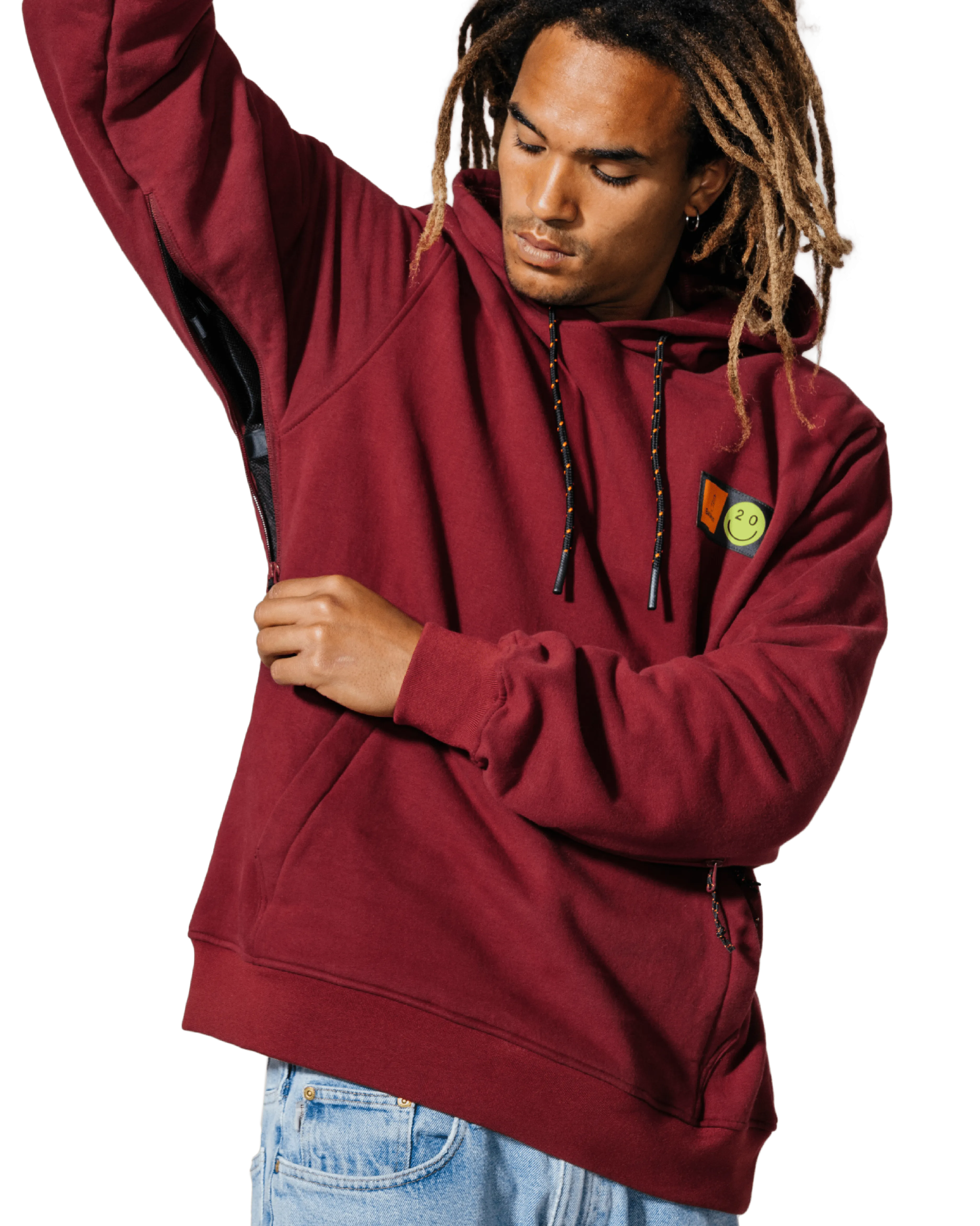 BATALEON Snowproof Pullover Hoodie Ruby Wine
