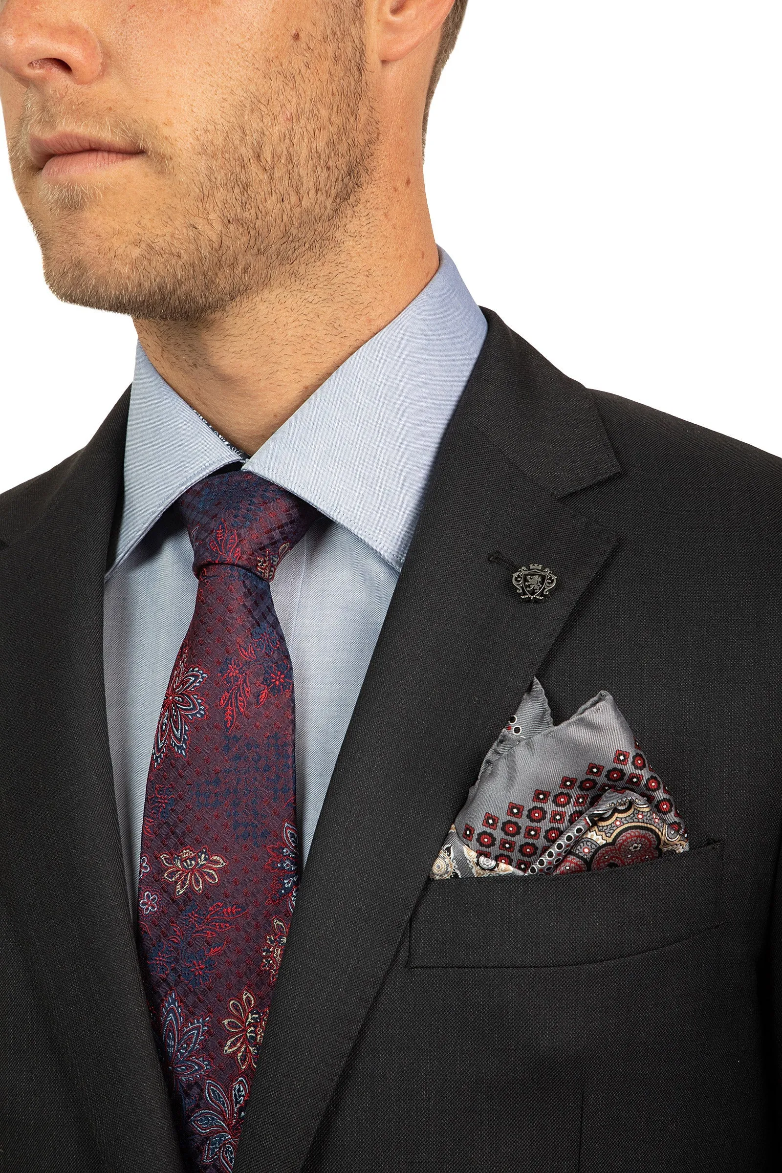 Big Mens CAMBRIDGE CLASSIC FIT MORSE SUIT SET CHARCOAL PURE WOOL FCI417