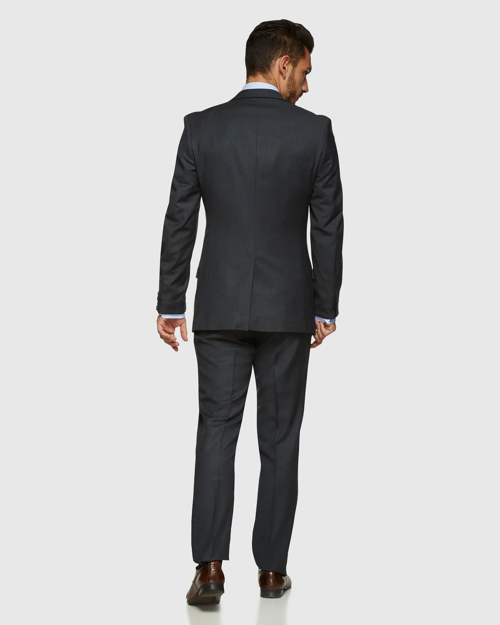 Big Mens PGH Pure Wool Charcoal Suit Set