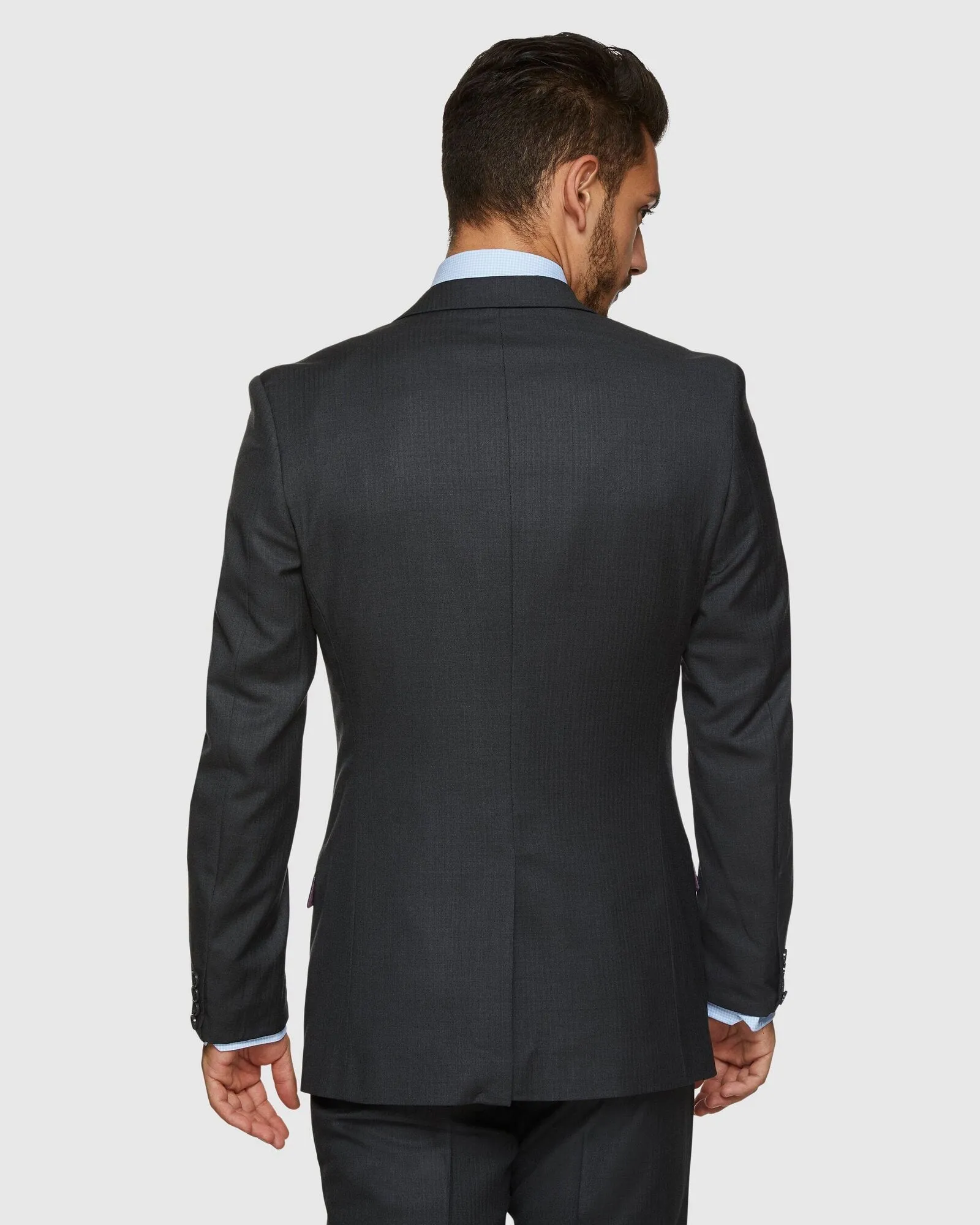 Big Mens PGH Pure Wool Charcoal Suit Set