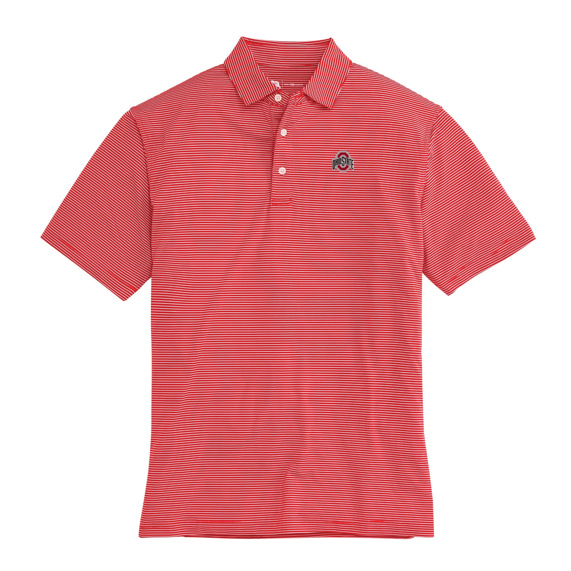 Birdie Stripe Ohio State Performance Polo