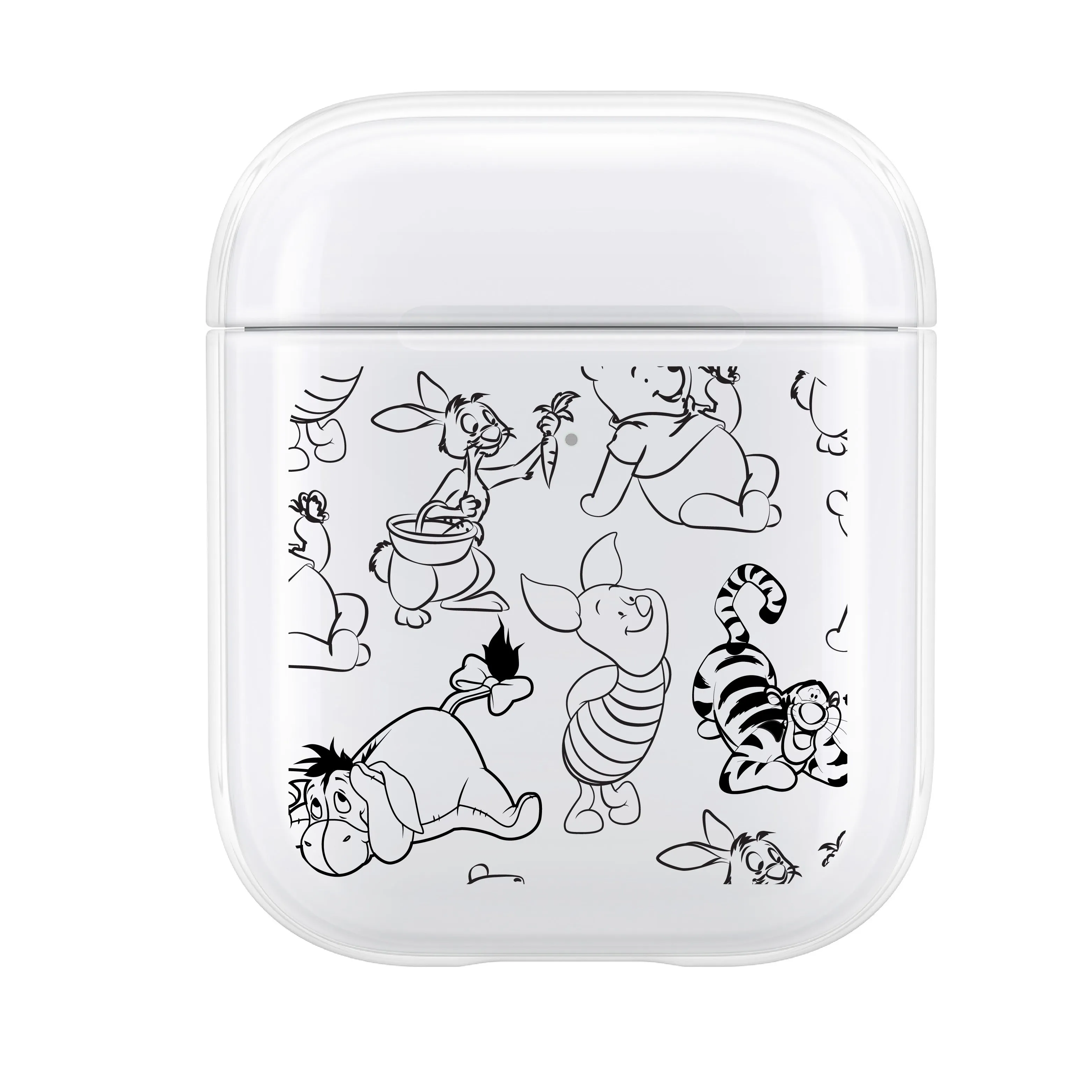 Black Winnie & Friends AirPod Case