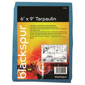 Blackspur Blue Tarpaulin 6ft x9ft (1.8m x 2.7m)