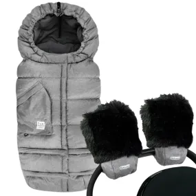 Blanket 212 Evolution Heather Grey & Warmmuffs Black Fur Heather Grey