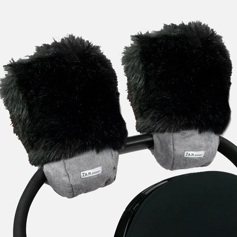 Blanket 212 Evolution Heather Grey & Warmmuffs Black Fur Heather Grey