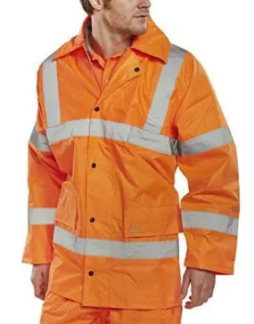 BSeen Lightweight Hi Vis Waterproof Jacket En471 Beeswift Tj8