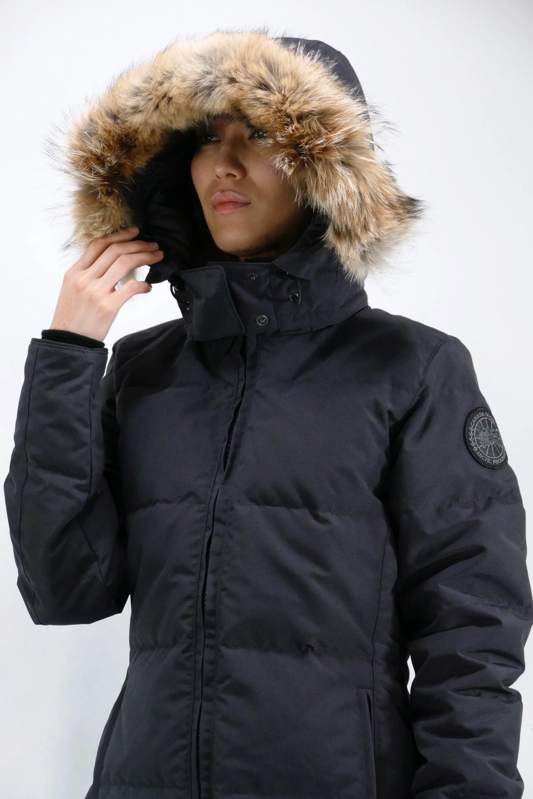 Canada Goose Womens Down *Parka Chelsea Black Label - Navy