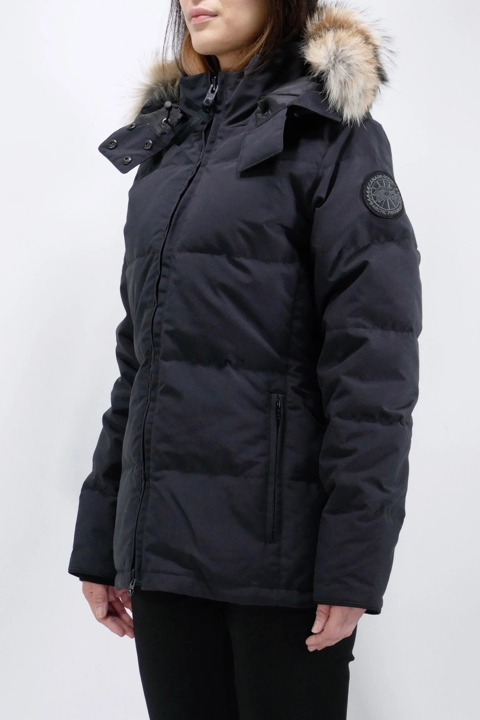 Canada Goose Womens Down *Parka Chelsea Black Label - Navy