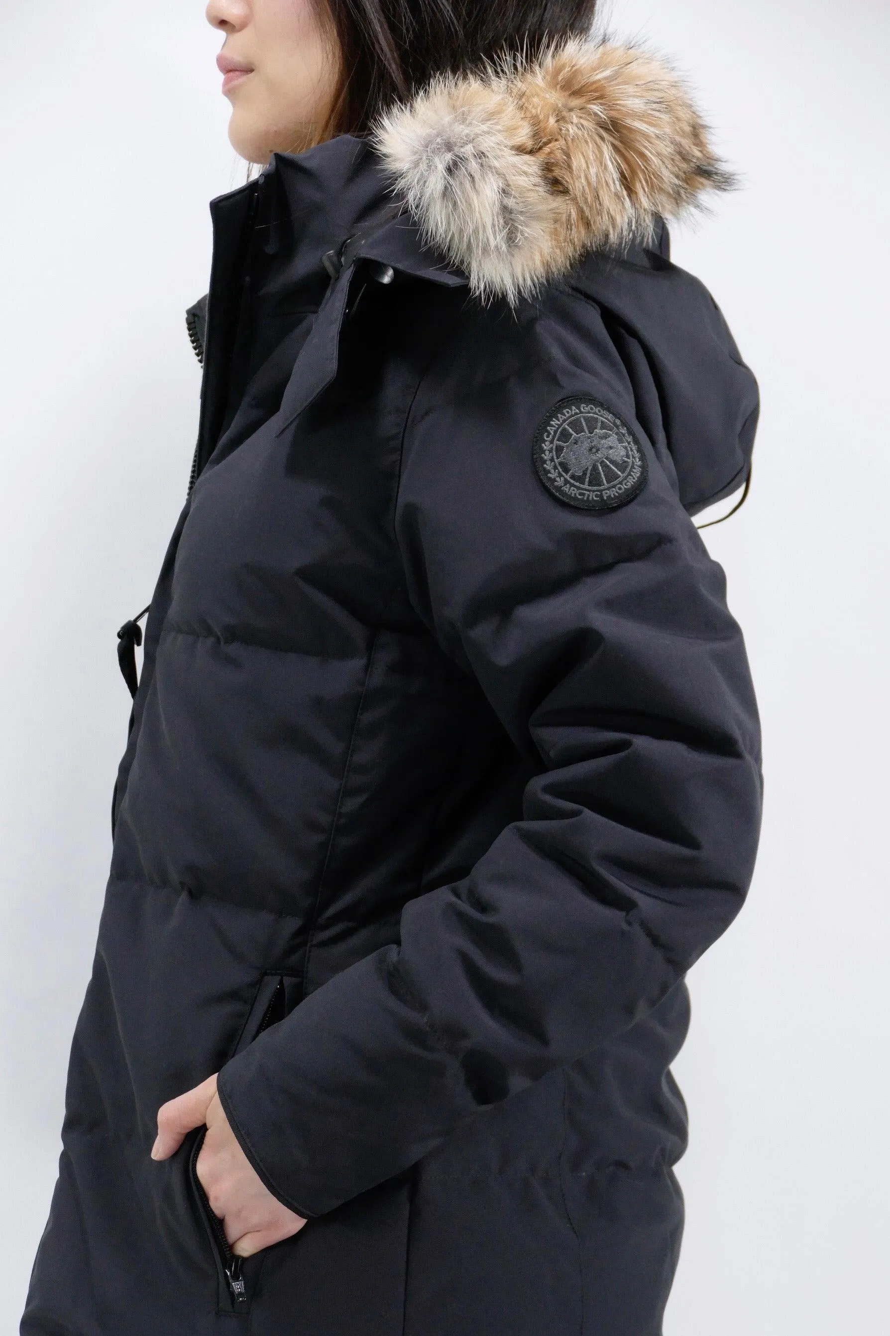 Canada Goose Womens Down *Parka Chelsea Black Label - Navy