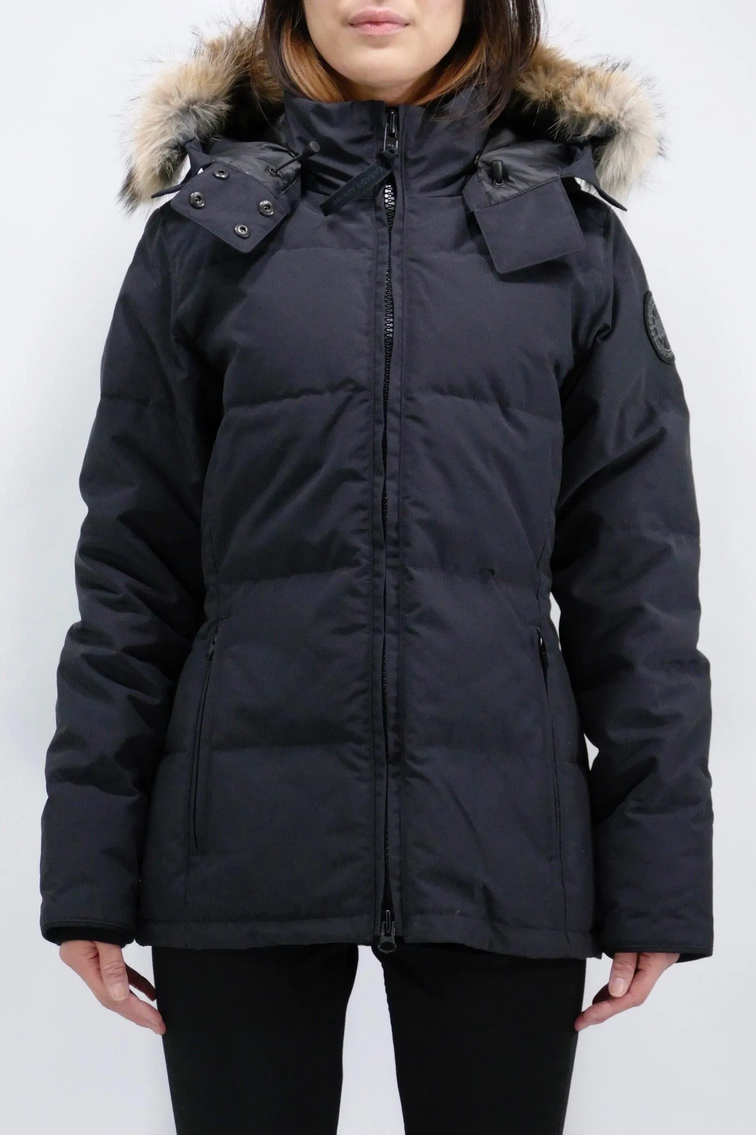 Canada Goose Womens Down *Parka Chelsea Black Label - Navy