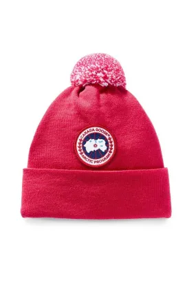 Canada Goose Youth/Kids Winter Hat Merino Pom Toque - Red