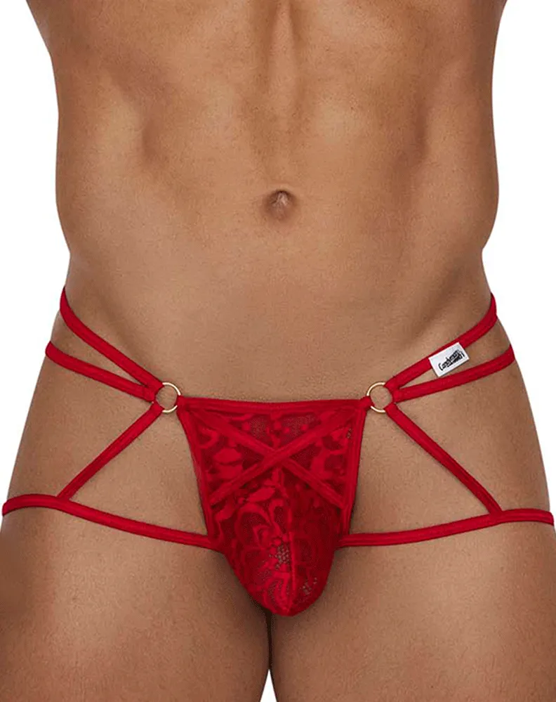 Candyman 99671 Lace Jock Thongs