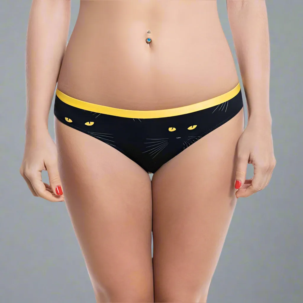 Cat Eyes Womens Briefs Knickers