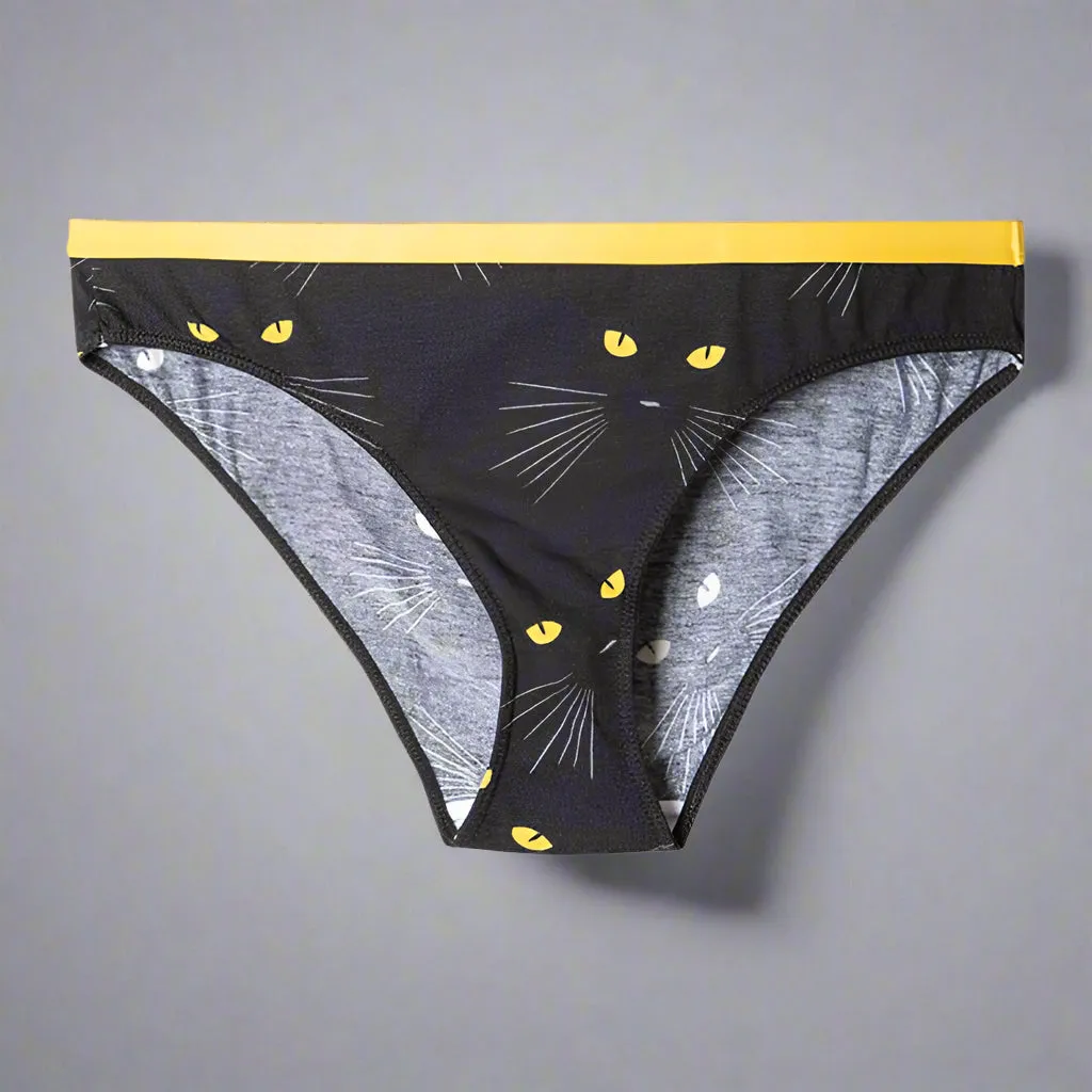 Cat Eyes Womens Briefs Knickers