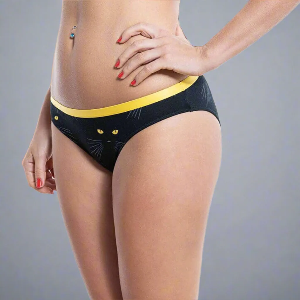Cat Eyes Womens Briefs Knickers
