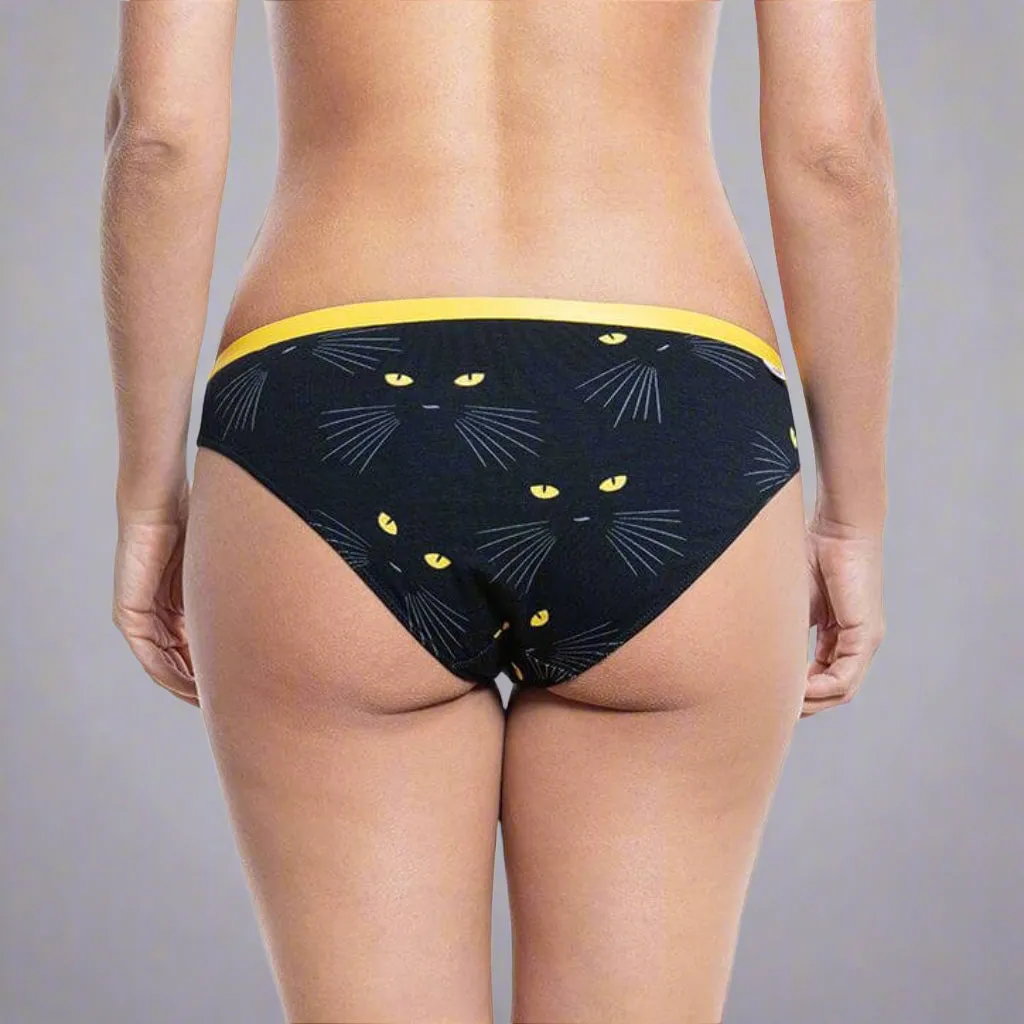 Cat Eyes Womens Briefs Knickers