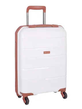 Cellini Spinn 53cm Carry On Spinner | White/Tan