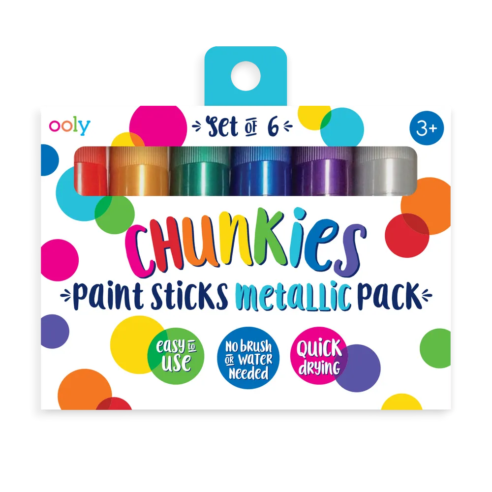 Chunkies Paint Sticks Metallic Package of 6