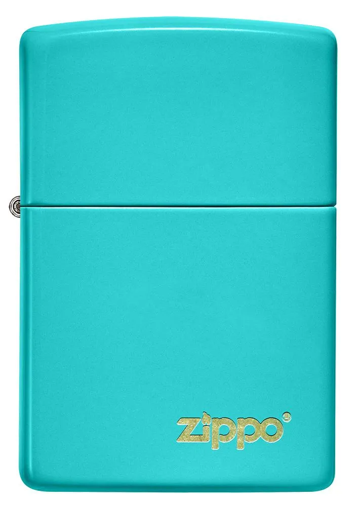 Classic Flat Turquoise Zippo Logo