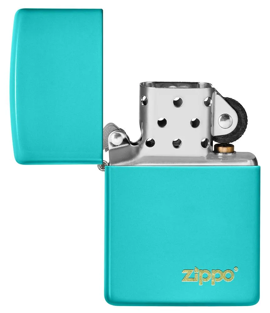 Classic Flat Turquoise Zippo Logo