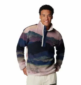 Columbia Men's Regular Fit Helvetia Overhead Fleece-NAVY