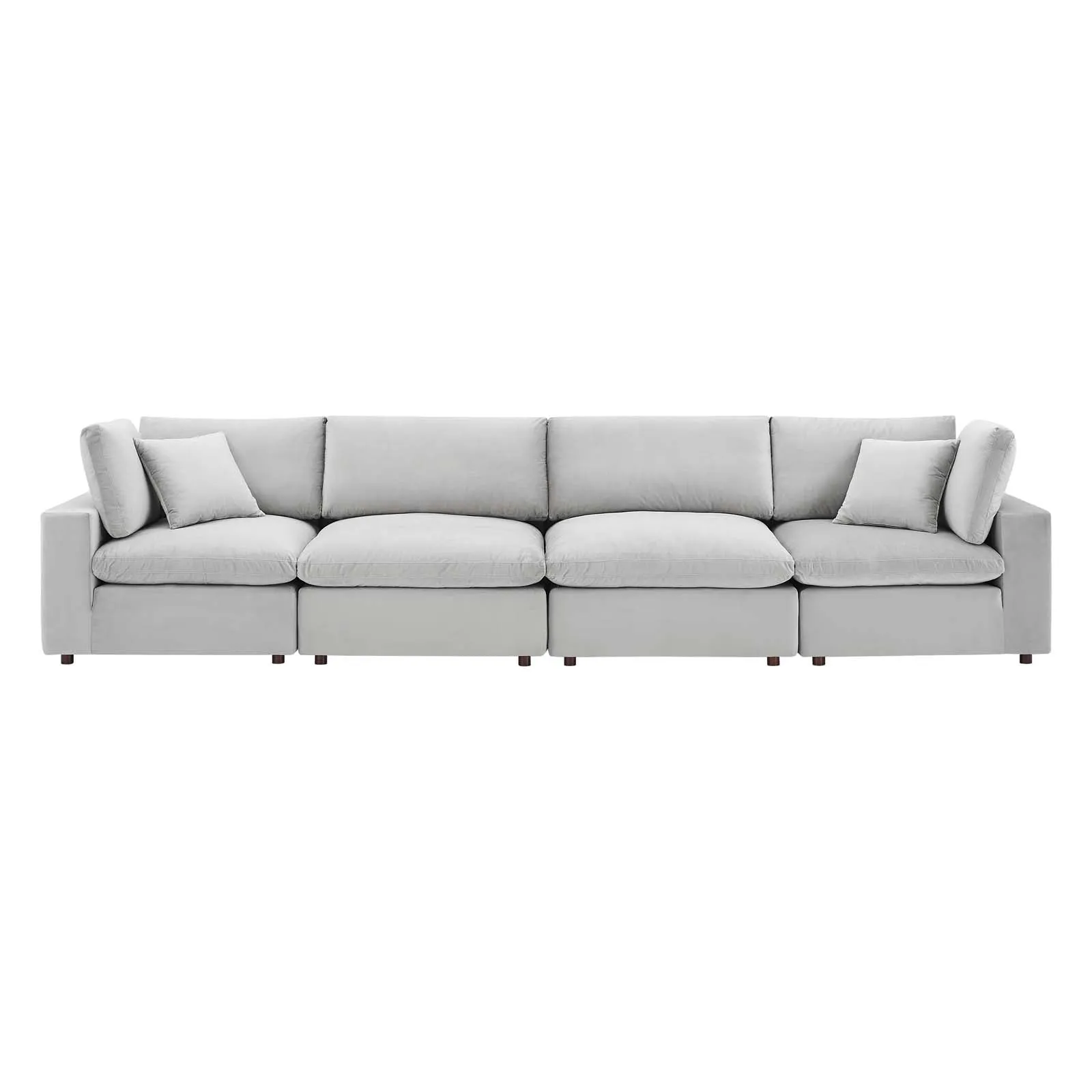 Commix Down Filled Overstuffed Performance Velvet 4-Seater Sofa by Modway