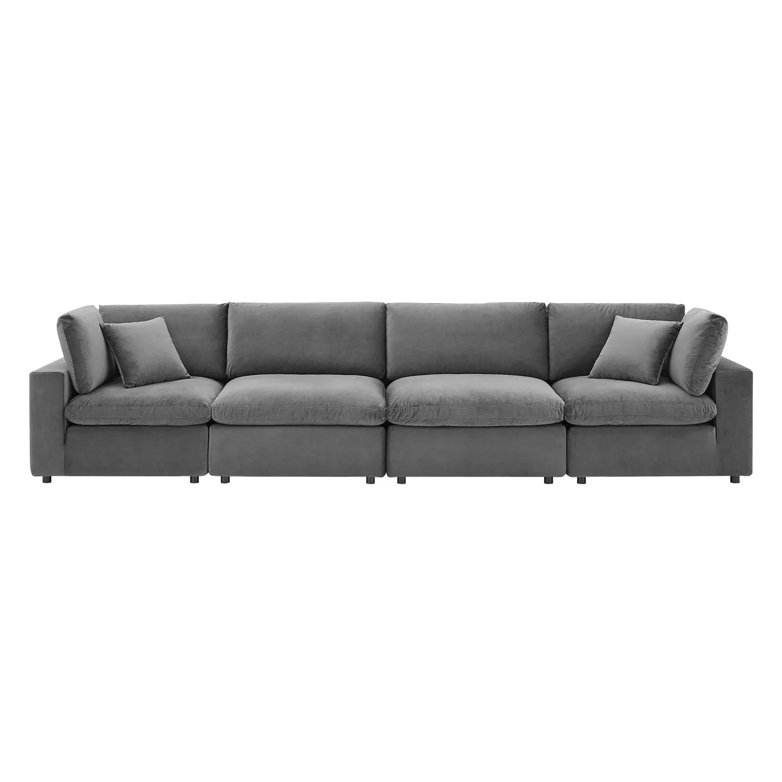 Commix Down Filled Overstuffed Performance Velvet 4-Seater Sofa by Modway