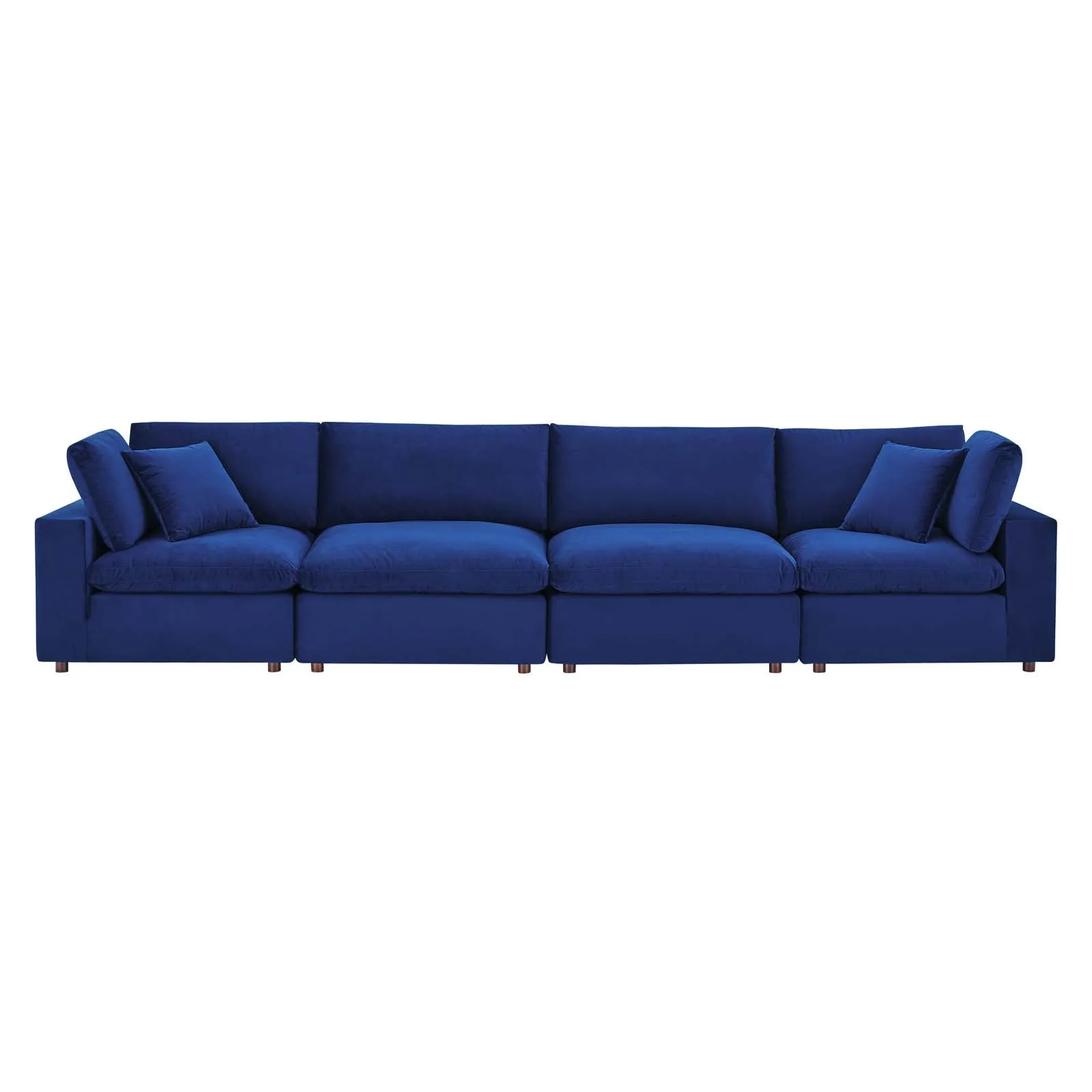 Commix Down Filled Overstuffed Performance Velvet 4-Seater Sofa by Modway