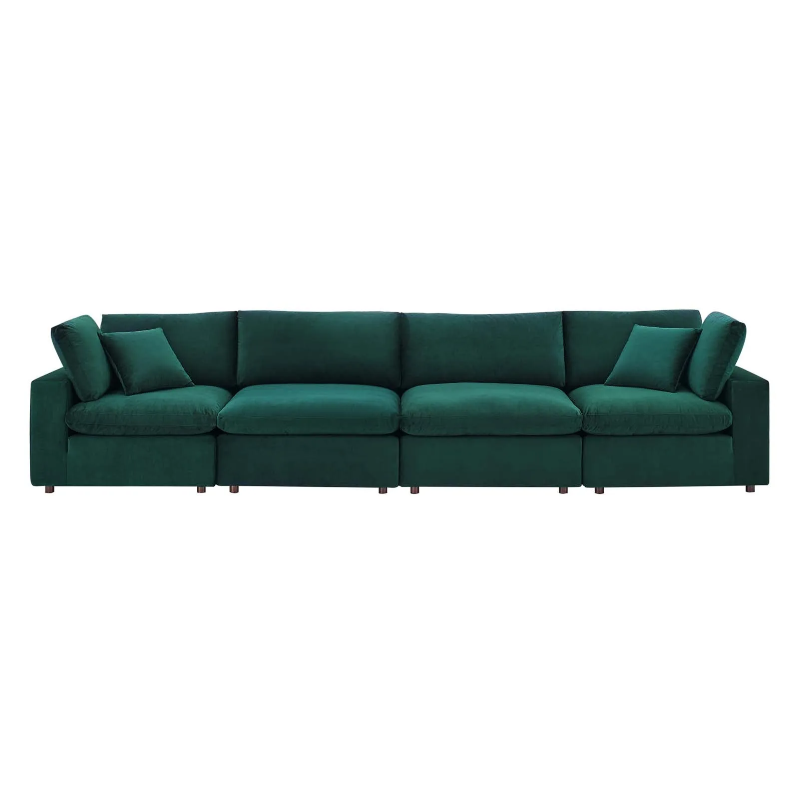 Commix Down Filled Overstuffed Performance Velvet 4-Seater Sofa by Modway