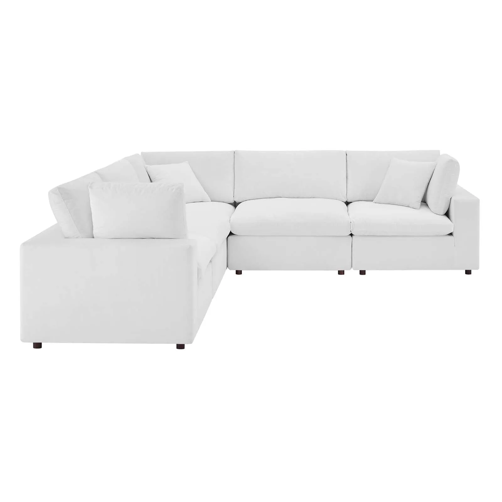 Commix Down Filled Overstuffed Performance Velvet 5-Piece Sectional Sofa by Modway