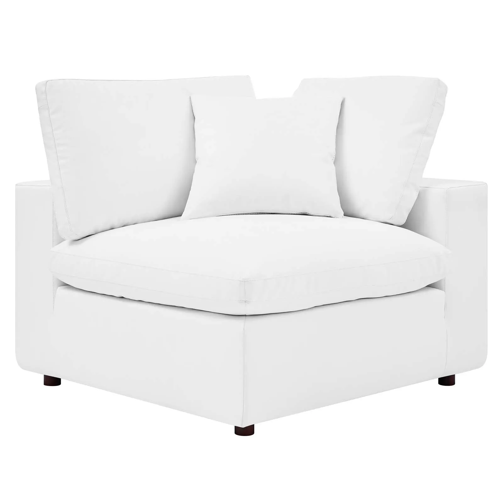 Commix Down Filled Overstuffed Vegan Leather 4-Seater Sofa by Modway