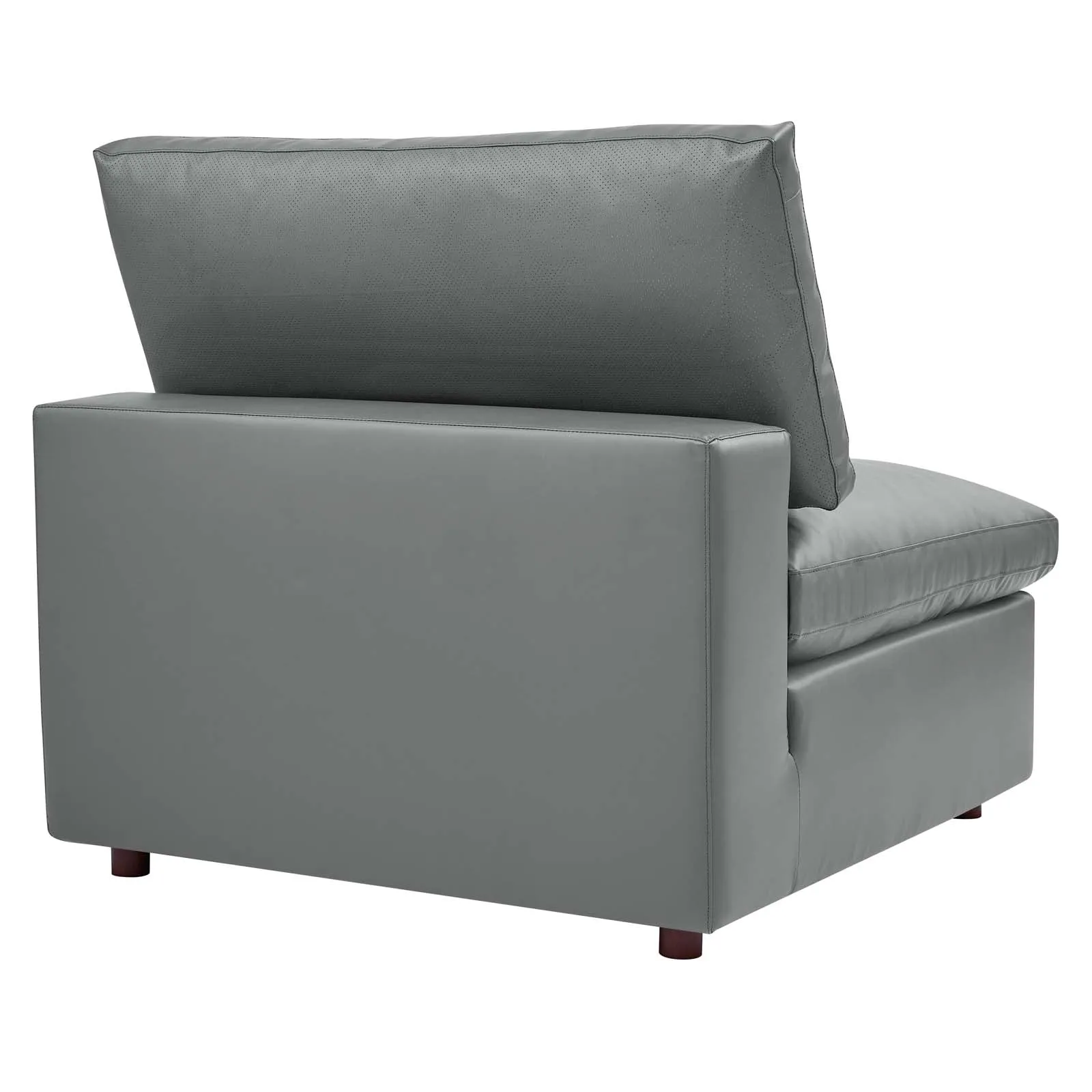 Commix Down Filled Overstuffed Vegan Leather 4-Seater Sofa by Modway