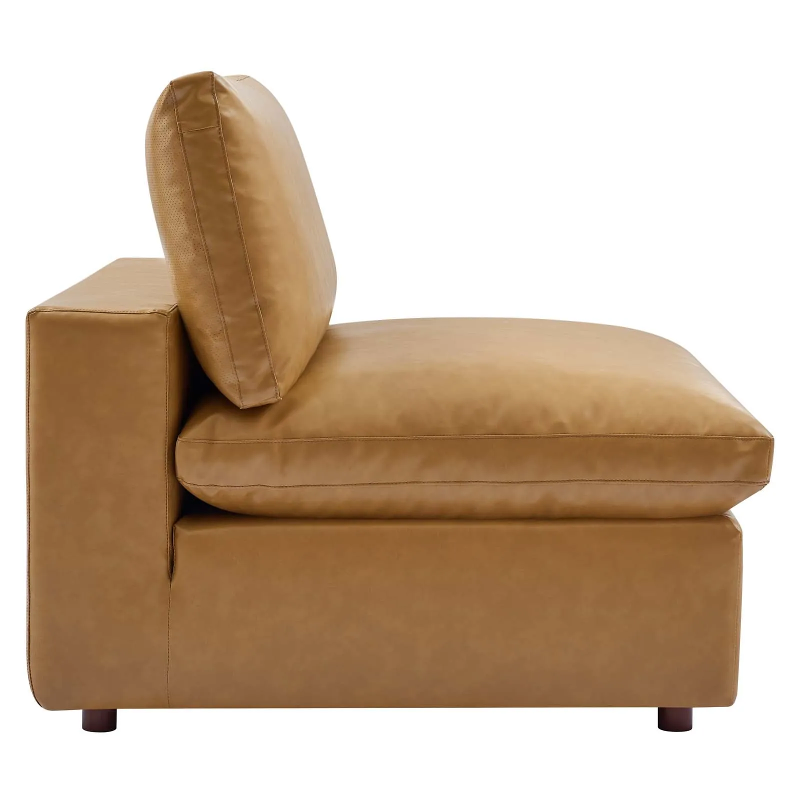 Commix Down Filled Overstuffed Vegan Leather 4-Seater Sofa by Modway
