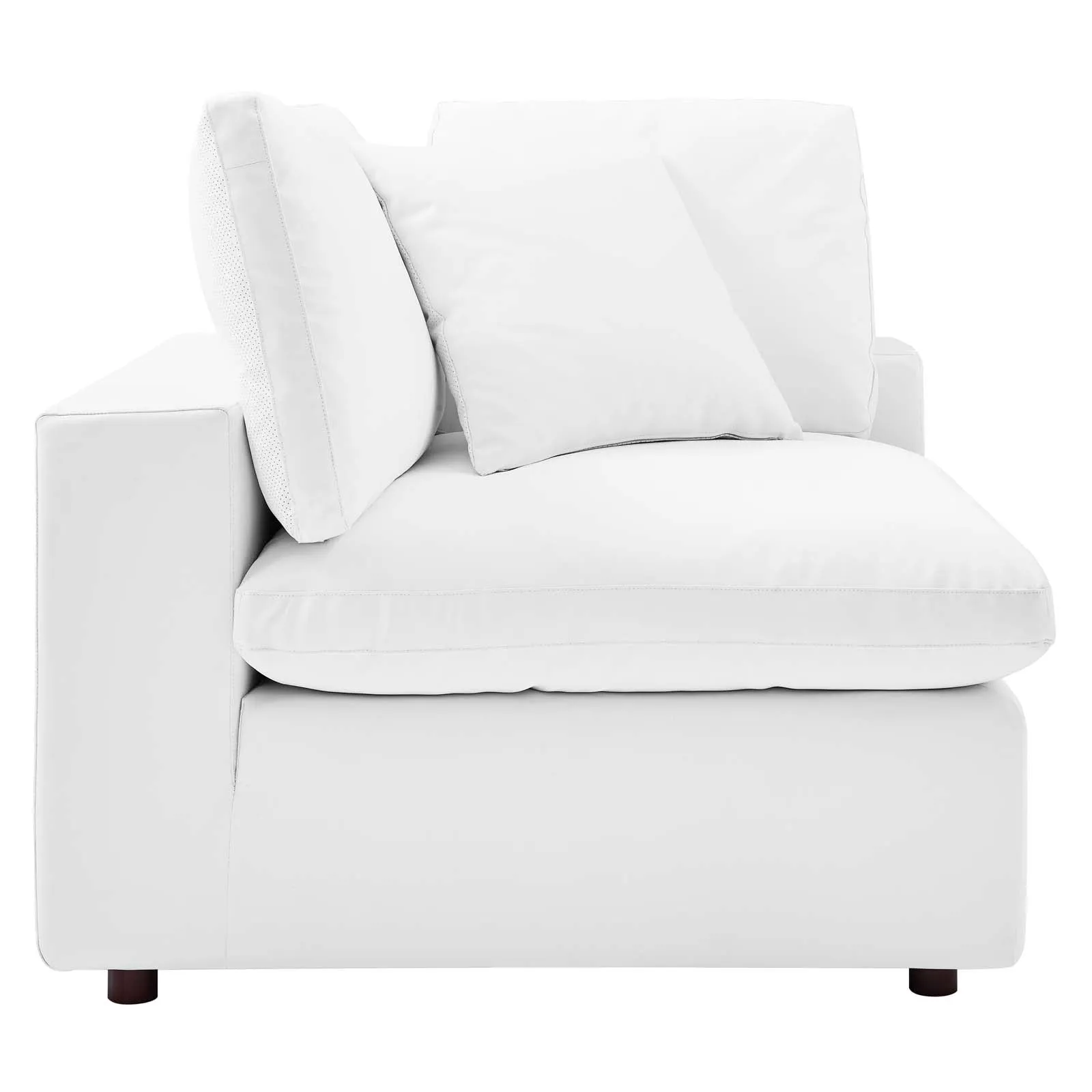 Commix Down Filled Overstuffed Vegan Leather 4-Seater Sofa by Modway