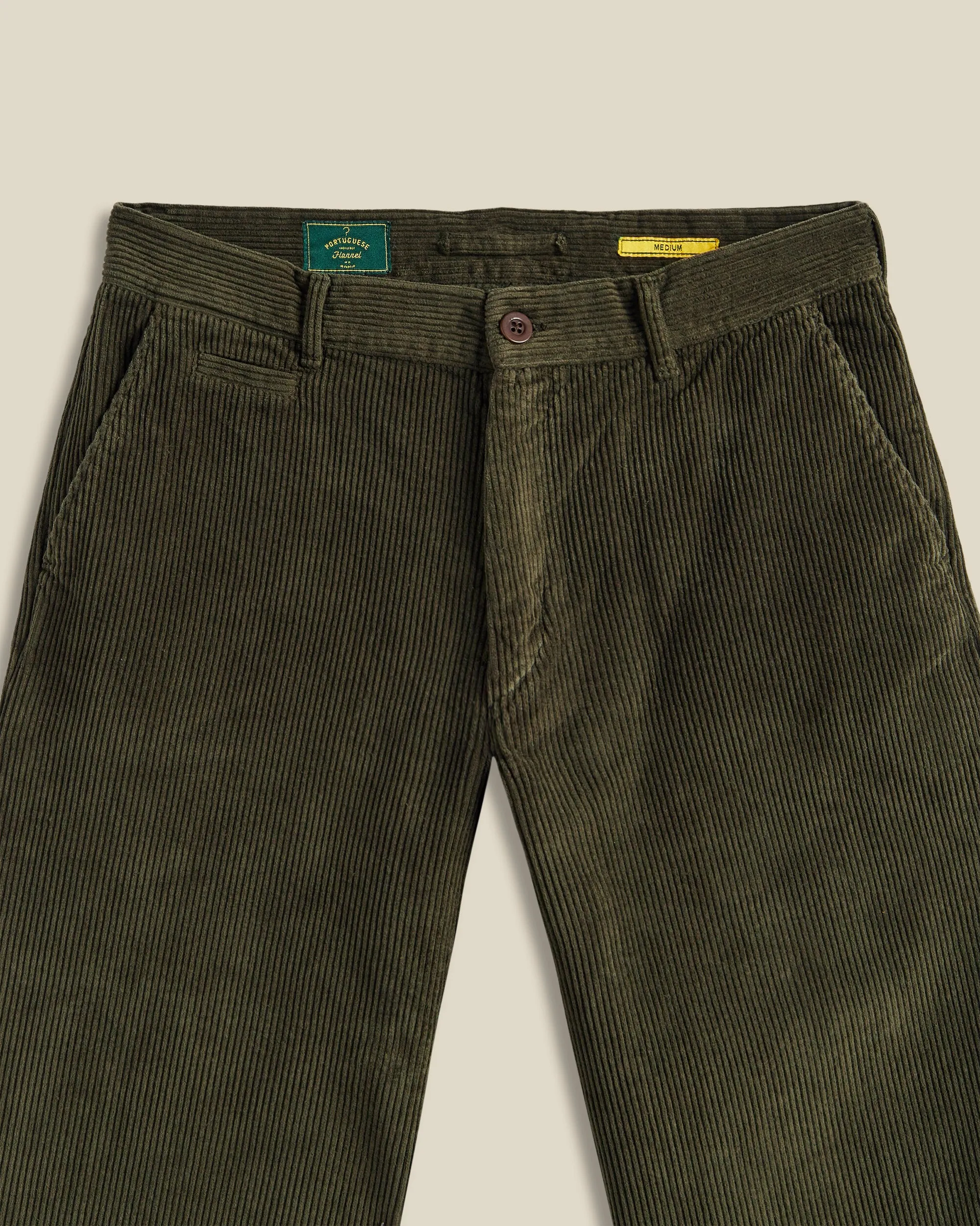 Corduroy Trousers - Olive