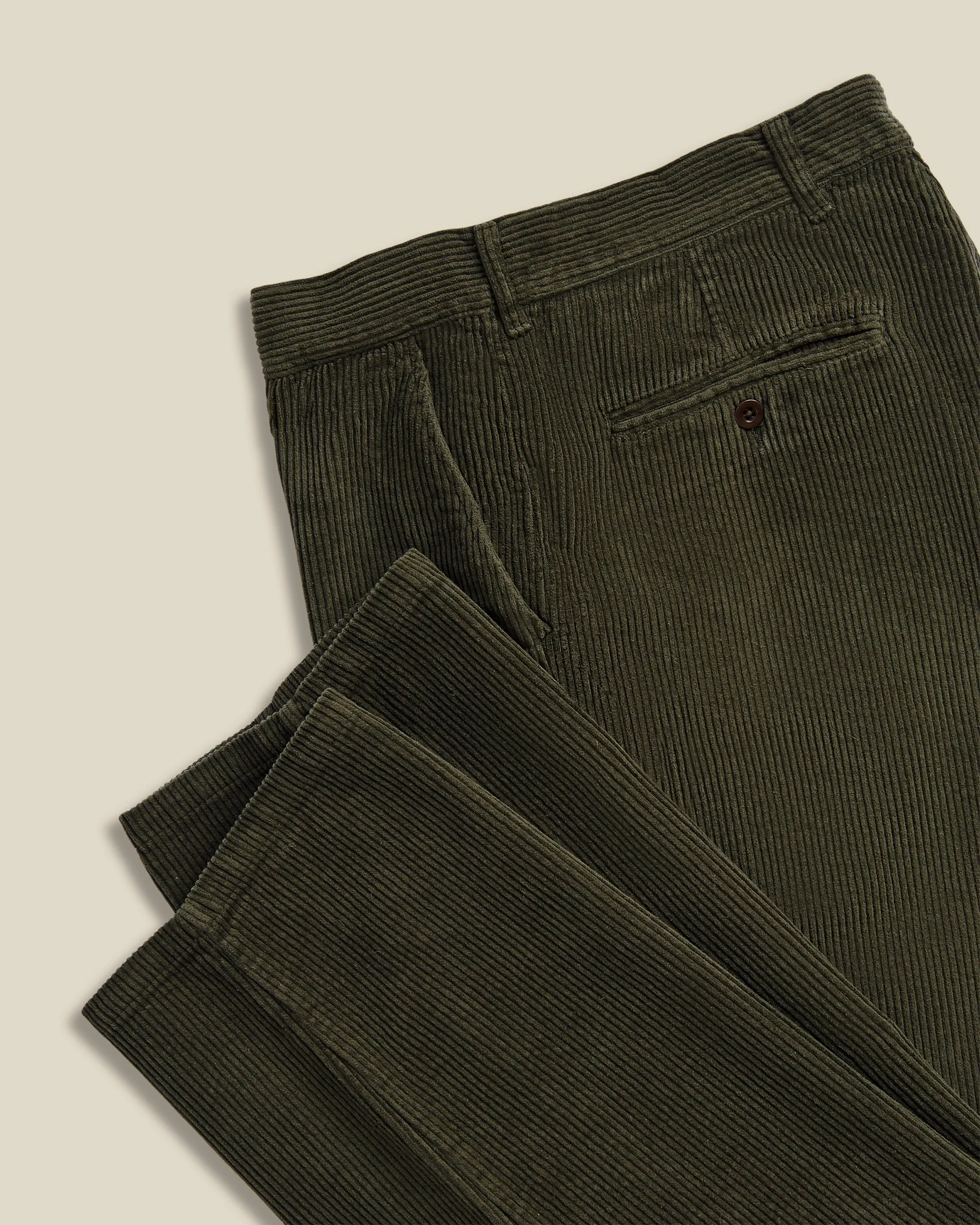 Corduroy Trousers - Olive